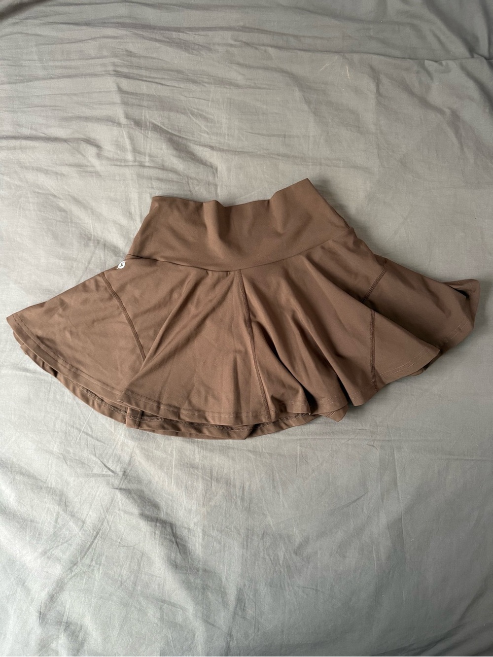 POPFLEX Twirl Skort - Brown, Size M - Picture 5 of 7